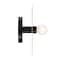 Designers Fountain Harmoni 9 in. 1-Light Matte Black Wall Sconce Light with Brushed Gold Disk Accent for Bathrooms D313C-WS-MB - alternate 4